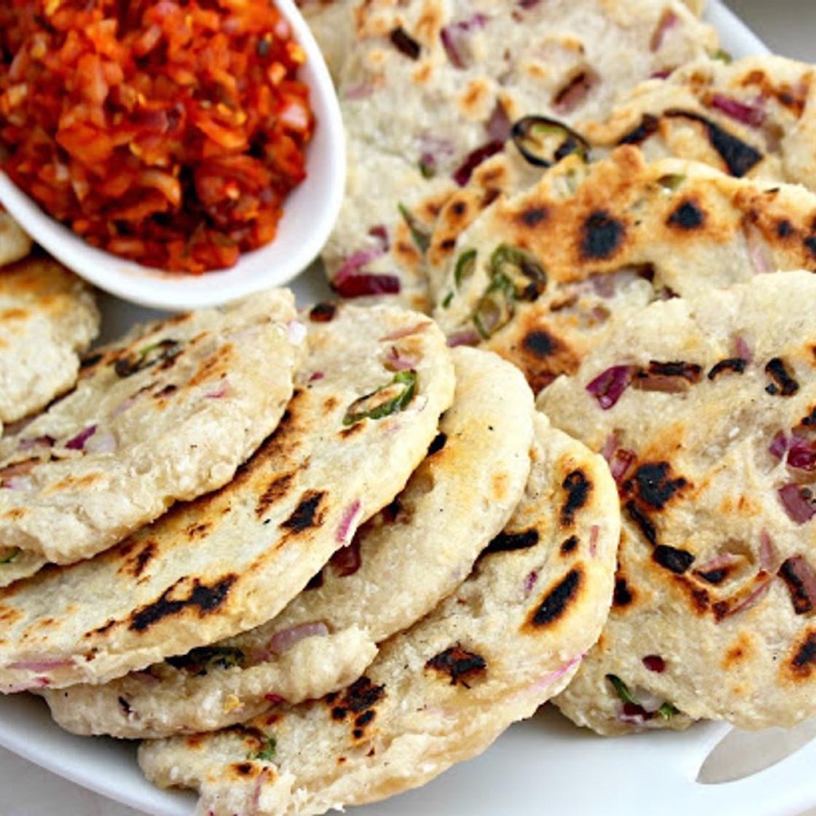 2 Pol Roti with Katta Sambal